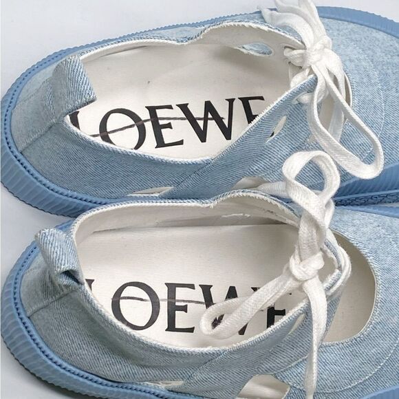 Loewe Cut-Out Platform Denim Sneakers size 39 - Picture 11 of 14